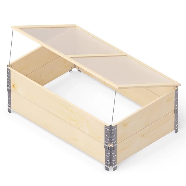 Upyard Gewächshaus-Deckel für Palettenrahmen 1200x800mm, Naturholz