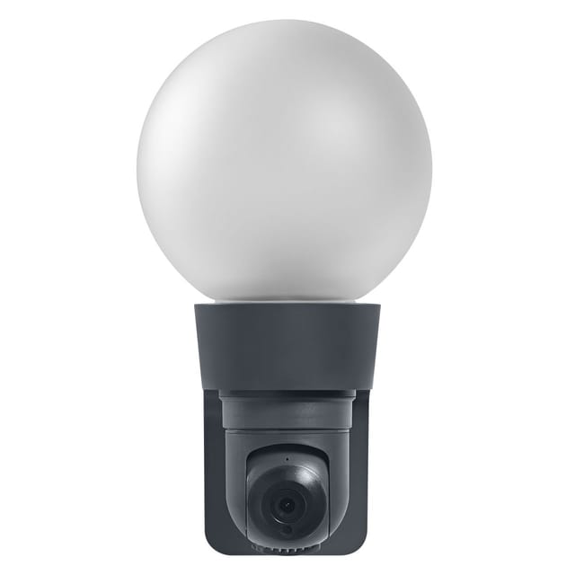 Ledvance - Kameraleuchte Smart+ WiFi Globe E27, max 15 w, Wifi, schwarz Kameraleuchte