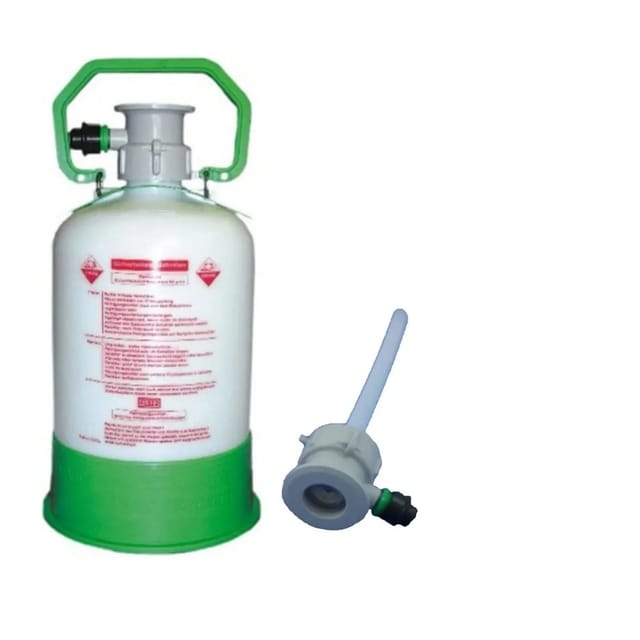 Reinigungsbehälter für Zapfanlagen 5L (Fitting zur Auswahl), Korb