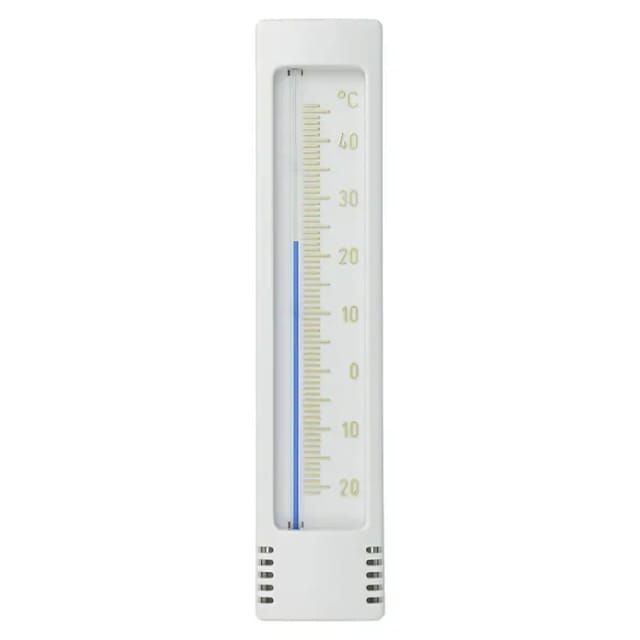 Analoges Thermometer Innen & Außen weiß, goldprägung