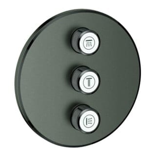 3-fach UP-Ventil Grohtherm Smart Control 29122 fms rd. hard graphite geb.
