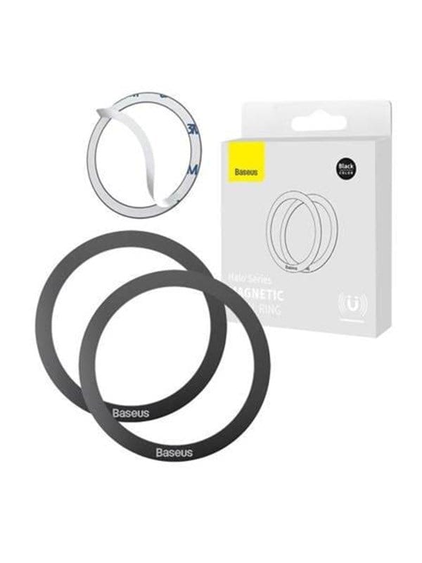 Halo Series Magnetisches Telefonring-Set, 2 Stück, Schwarz