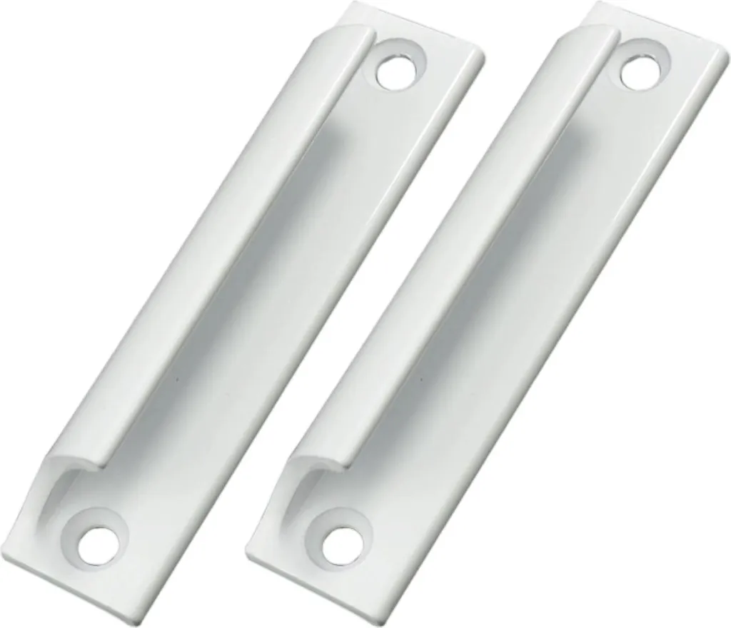 Zwei Weiße Schiebetürgriffe, Möbelgriffe Aus Aluminiumlegierung