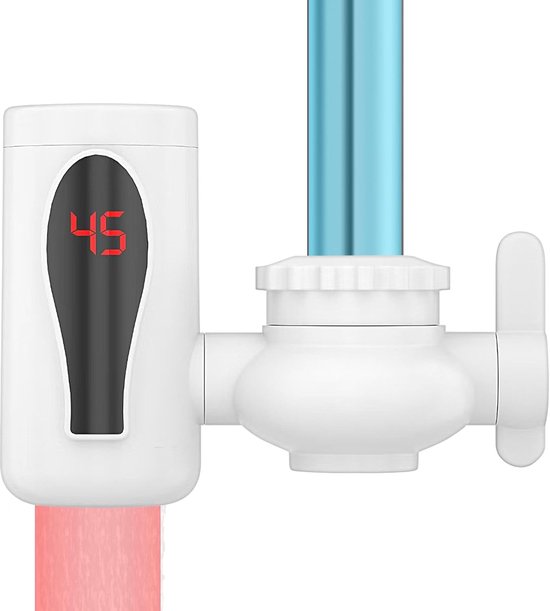 Warmwasserhahn, Elektrischer Heizhahn Mit Digitaler Led-anzeige