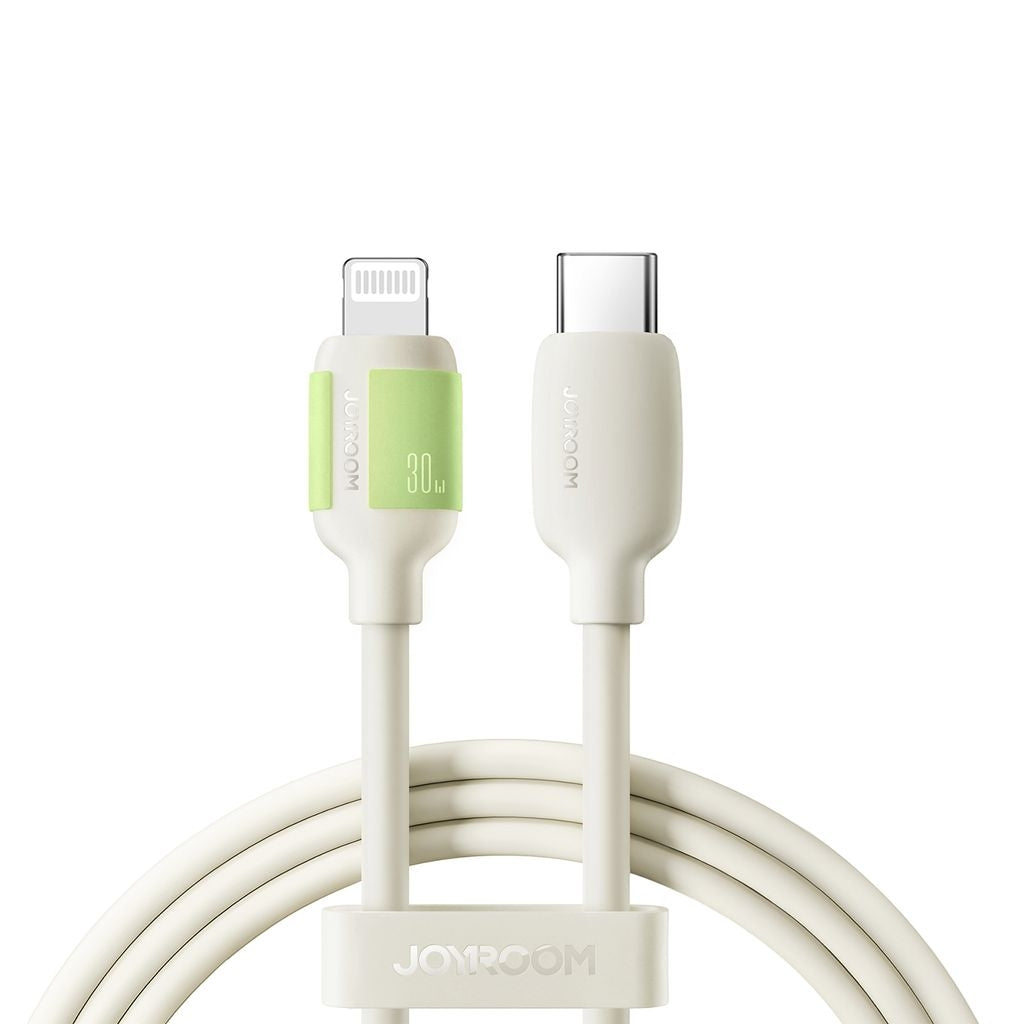 Joyroom 30w Schnelllade-datenkabel Usb-c Auf Lightning, 2 M - Beige