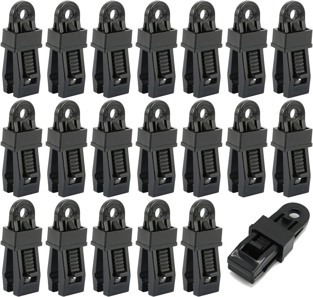 20er-packung – Zeltclips, Planenclips, Markisenclips, Camping-krokodilklemmen, Geeignet Für Schwimmbäder, Markisen, Wohnmobilabdeckungen, Zelte, Dächer Und Unterstände.