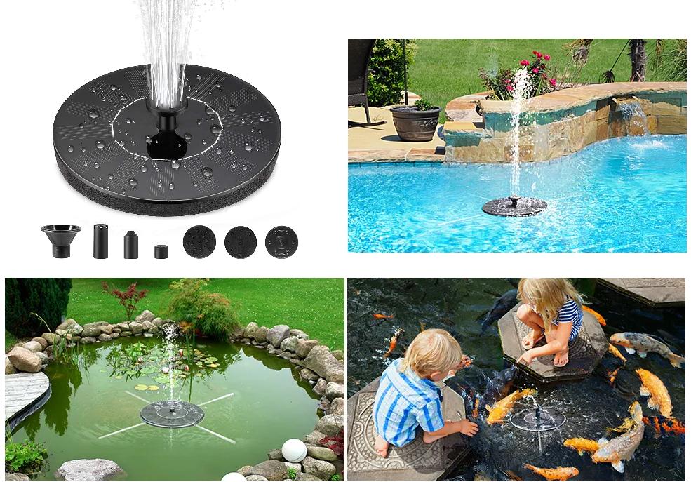 Solarbetriebener Springbrunnen, Wasserspielbrunnen/wasserpumpe