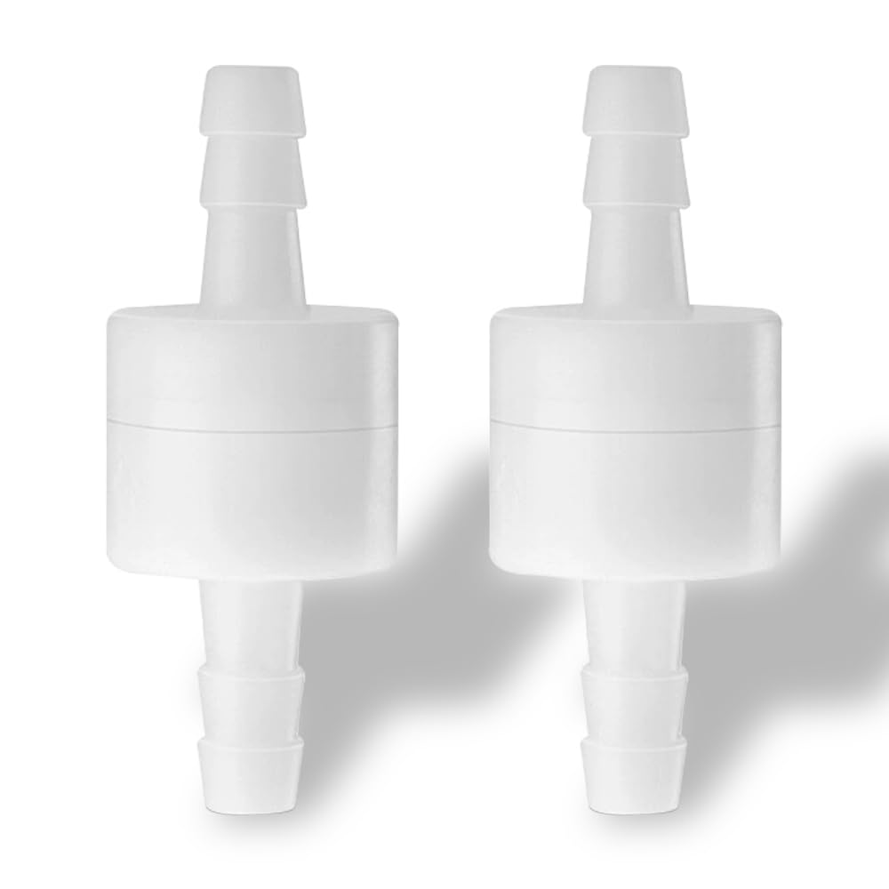 6-mm-rückschlagventil, 2er-pack, Einweg-durchgangsventil Aus Kunststoff, Geeignet Für Wasser, Kraftstoff, Gas, Flüssigkeiten Und Luft, Verhindert Rückfluss Von Flüssigkeiten Und Luft.