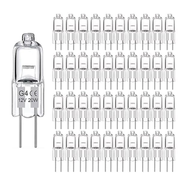 10-teiliges G4-halogenlicht, 20 W, 12 V – Varmhvite