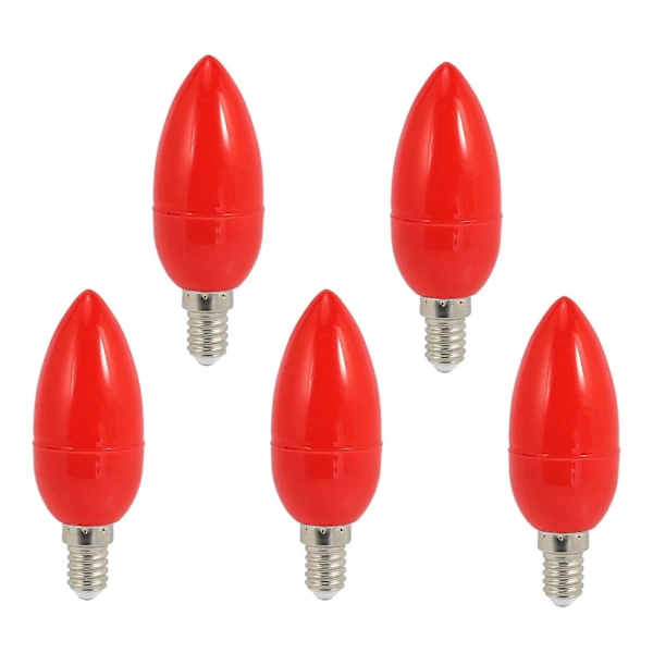 5 Led-lampen, Rote Glückslampe, Wunderlampe, Energiesparlampe, E14