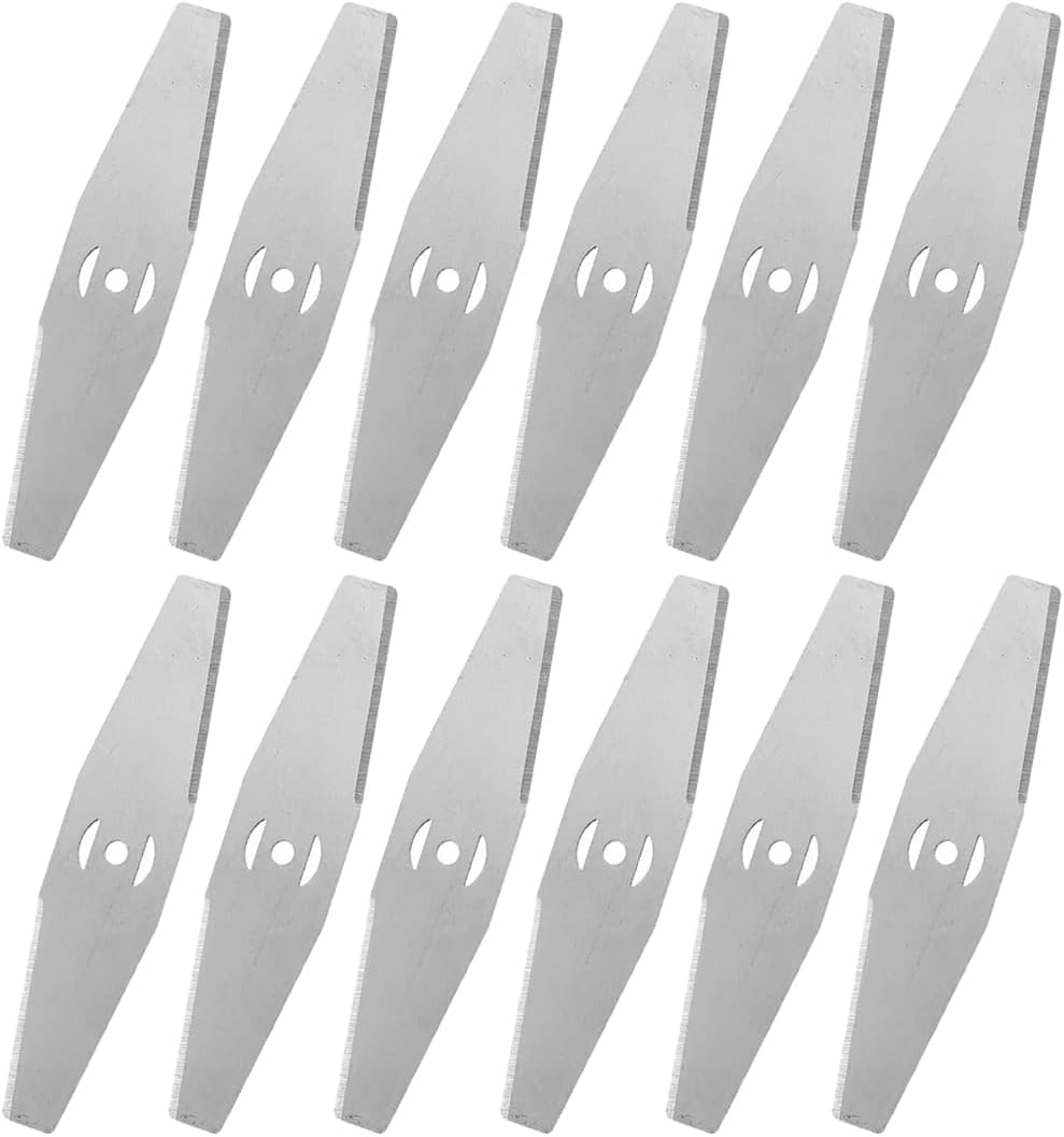 Erstatningsbladsett For Gresstrimmer, 12 Dels, Elektriske Gressklipperblader, Elektrisk Børstekuttertilbehør, For Trådløse Gresstrimmere