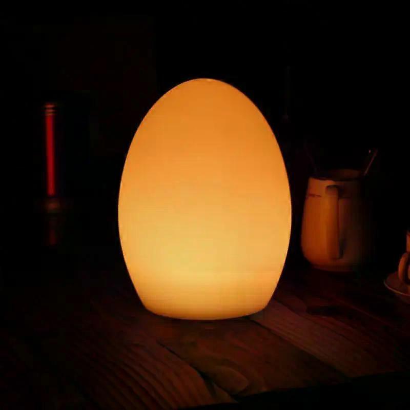 Eiförmiges Led-nachtlicht, Wiederaufladbares Rgb-klatschlicht Per Usb, Babyschlaflicht, Augenschonende Außenbeleuchtung Für Cafés/bars.