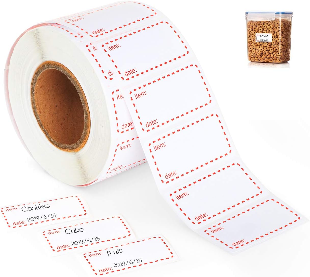 500 Blatt 2 Rollen Etiketten Für Tiefkühlkost, 50 X 25 Mm Selbstklebende Etiketten Für Tiefkühlkost, Abnehmbare Etiketten, Geeignet Für Den Gebrauch Zu Hause Oder In Restaurants.