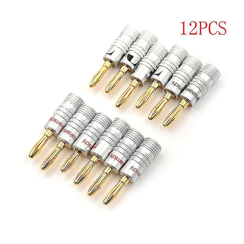 12 Gold Nakamichi Lautsprecher-bananenstecker-adapteranschluss