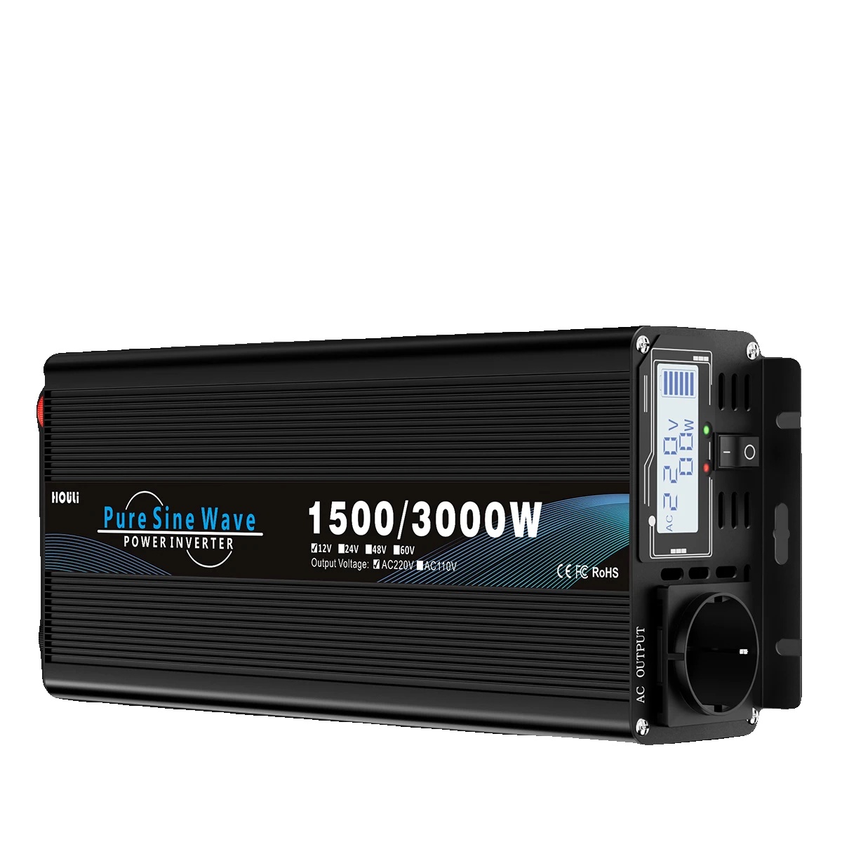 Wechselrichter, 12 V Auf 220 V, 1500 W Ausgangsleistung, Eu-3000w-12v-220v