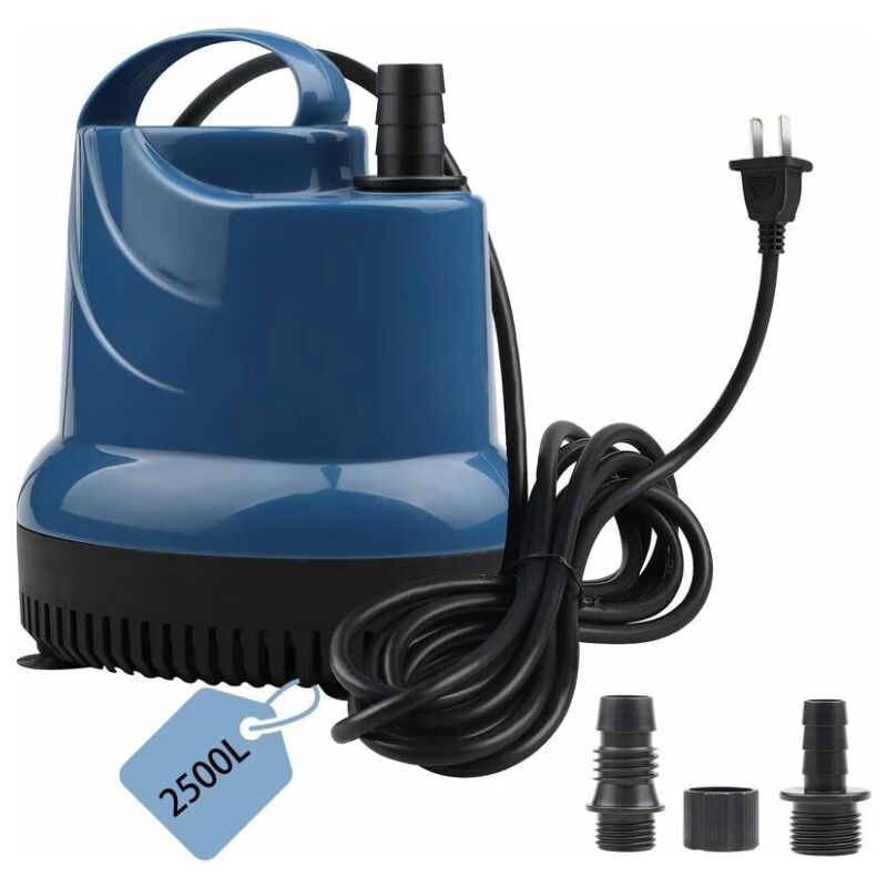 Mini-tauchpumpe, 2500 Liter/stunde, 40 Watt, 230 Volt, Kellerpumpe, 2,3 Meter Förderhöhe, 2,5 Meter Kabel. Geeignet Für Gärten, Aquarien, Teiche Und Springbrunnen.
