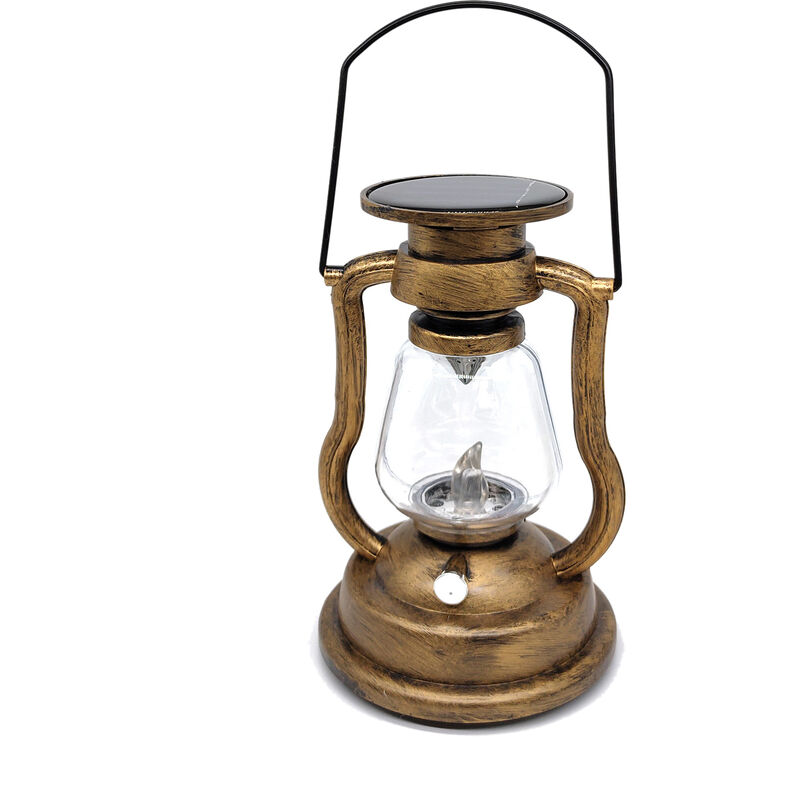 Solar-led-blinklicht, Solarlaterne, Gartenbeleuchtung – Gold