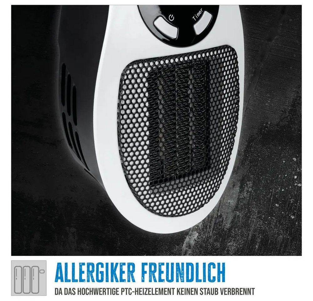 Güde - Steckdosen Heizlüfter Elektro Heizgerät Heizer gsh 500 k mini led Display Bild 3