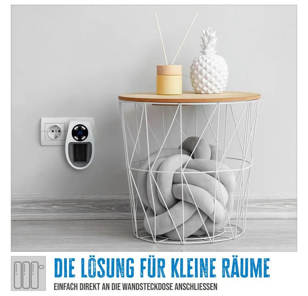 Güde - Steckdosen Heizlüfter Elektro Heizgerät Heizer gsh 500 k mini led Display Bild 4