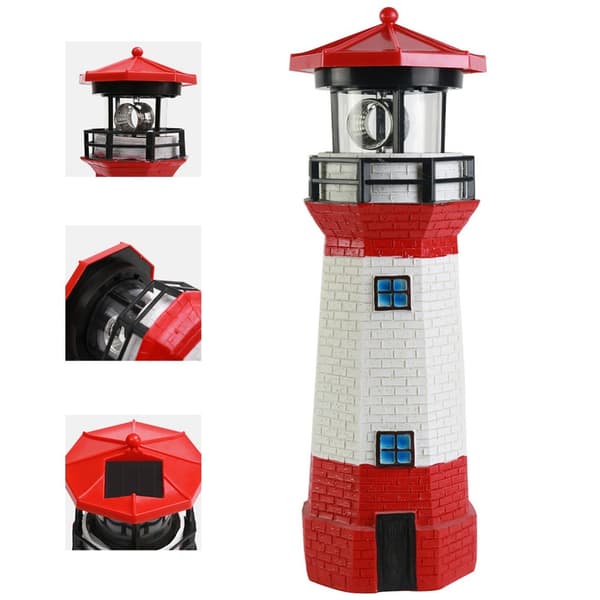 Dekorativer Solar-lichtturm – Drehbare Led-leuchte, Geeignet Für Gärten, Terrassen Und Patios.