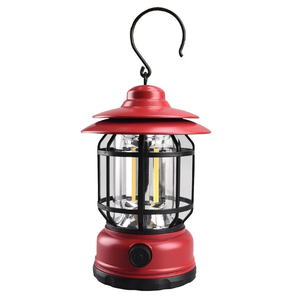 Led-campinglampe, Hängeleuchte, Zeltleuchte, Retro-taschenlampe, Rot