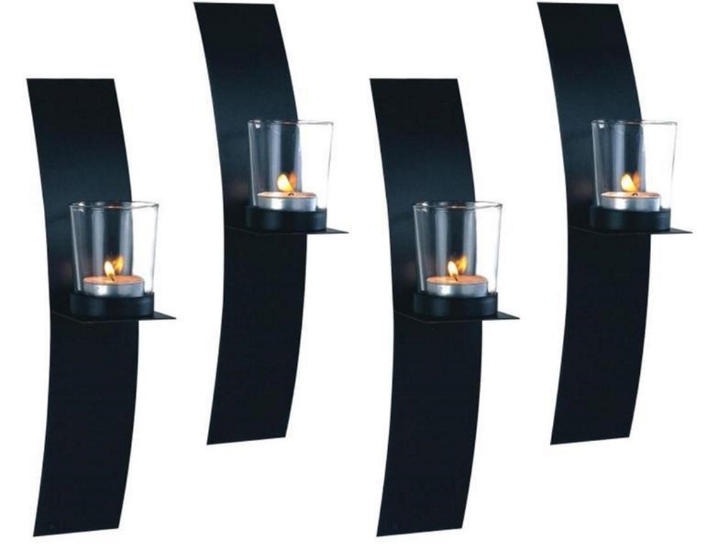 Lampett Wandleuchte Mit Gebogenen Kerzenhaltern (4-teiliges Set)