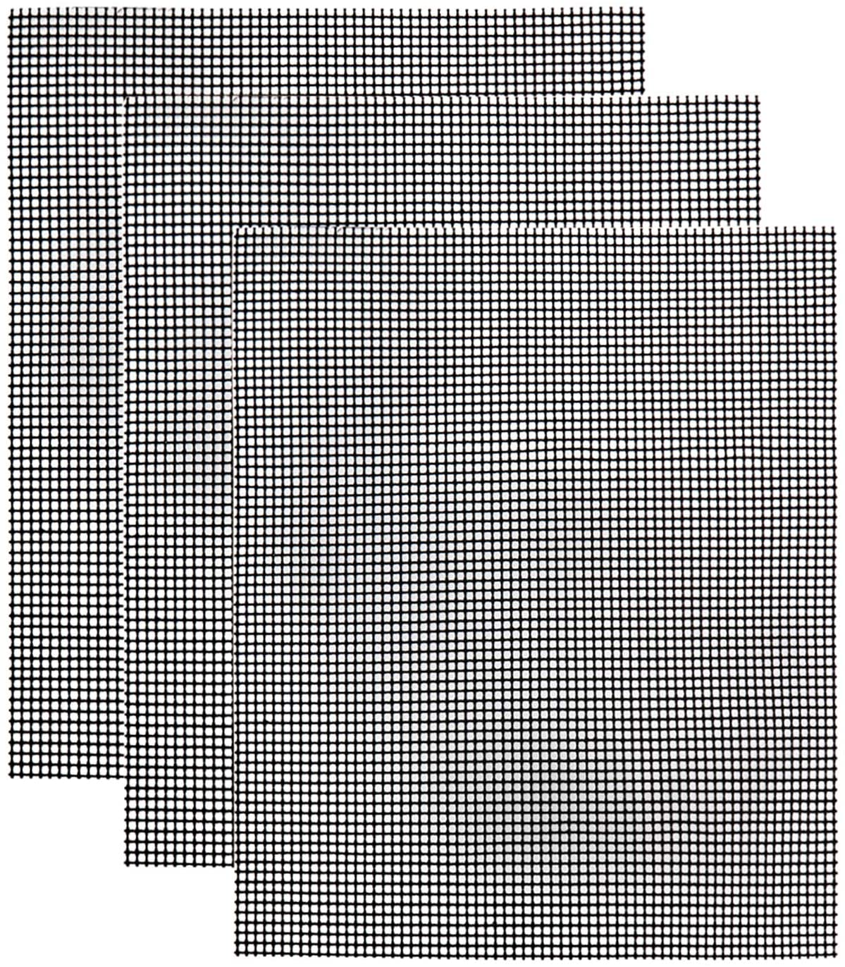 Grillrost/grillmatte, Antihaftbeschichtet, Schwarz, 3er-packung