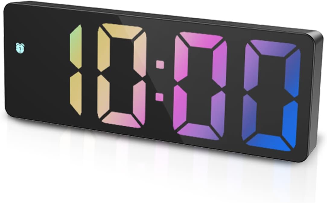 Verbesserter Digitaler Wecker, Led-wecker Fürs Schlafzimmer, Elektronischer Tischwecker Mit Temperaturanzeige, Einstellbarer Helligkeit Und Sprachsteuerung.