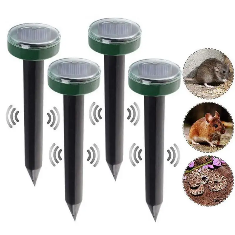 Ultraschall-solar-betriebenes, Wasserdichtes Tierabwehrgerät, Geeignet Für Den Außeneinsatz Gegen Schädlinge, Nagetiere, Hamster, Feldmäuse Und Schlangen.