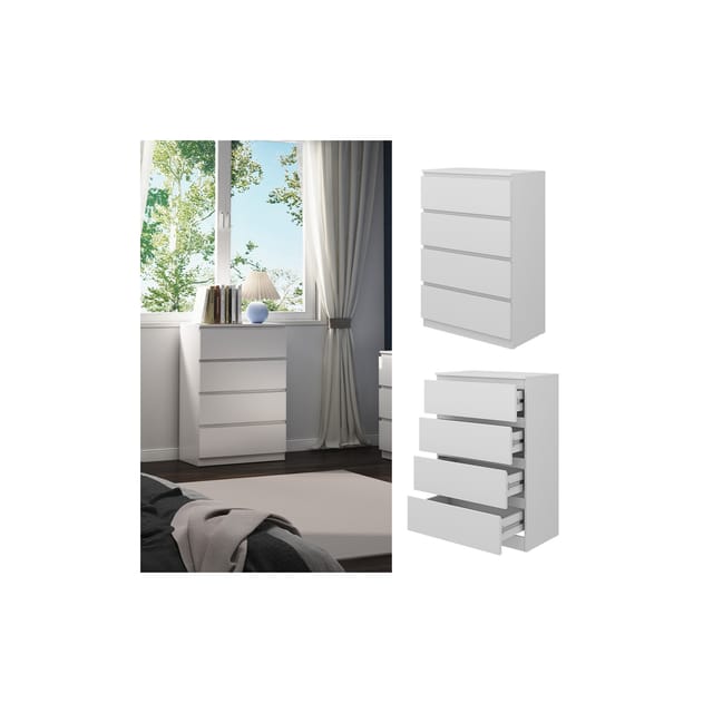 Kommode Calisto, Weiß, 70 x 102 cm, Vicco