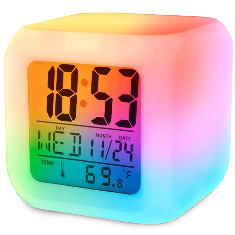 Digitaler Wecker - Mit Led Und Thermometer - Uhr