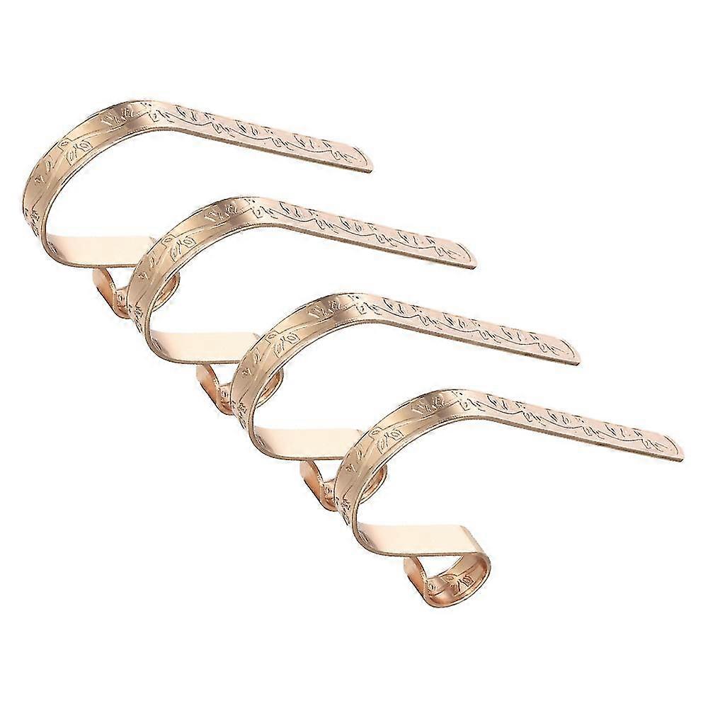 Weihnachtshaken Für Strümpfe, Strumpfhalter-set Aus Metall, Sicher Und Ohne Beschädigung, 4 Stück