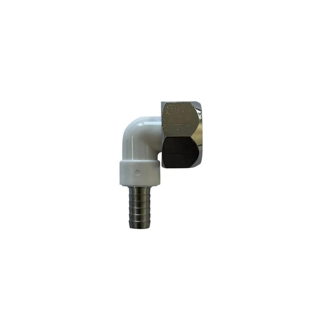Winkelverschraubung CNS 90° für Bierschlauch 5/8 Zoll, NW 7mm