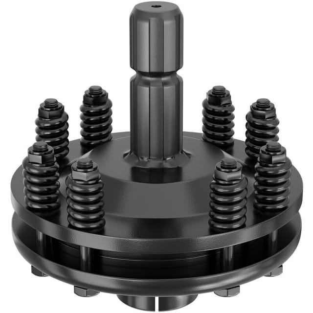 Zapfwellen Kupplung für 6 Zahn Keilwelle 1 3/8" AG und IG, PTO-Shaft mit max. 1200Nm, schwarz
