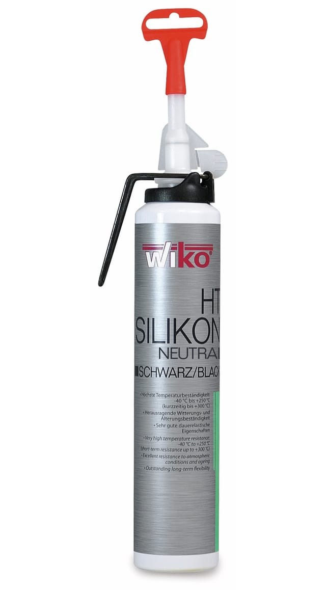 Wiko - Silikon-Dichtmasse black-sil, Automatikkartusche 200 ml