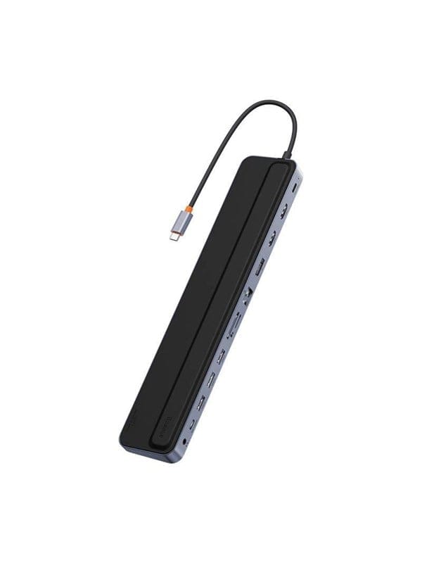 Baseus EliteJoy Gen2 Universal USB HUB 12in1 mit USB-C Kabel 25cm Notebookständer USB-A / USB-C / DP / HDMI / SD / TF / RJ45 / 3,5mm Klinke / PD 100W