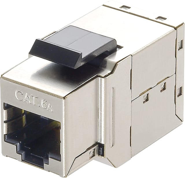CAT.6A Keystone Kupplung NK4010 2x RJ45 stp, 17mm breit - Logilink