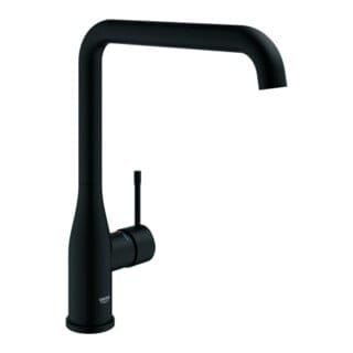 Essence 1-Loch-Einhand-Spültischbatterie schwenkbarer Rohrauslauf Phantom Black, Professional Edition - Grohe