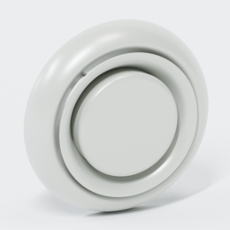 PO Zuluftventil POLO-KWL DN 100, Verteilsystem DN 75