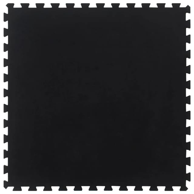 Gummi-Bodenfliese Schwarz 12 mm 100x100 cm vidaXL519537