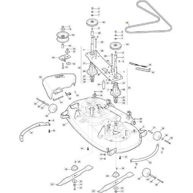 Verstärkter Keilriemen A84 Mtr108sd Original Stiga - 135062028/0