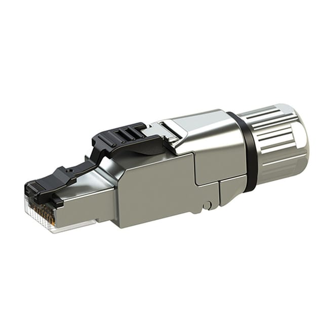 100023089 RJ45-Steckverbinder cat 8.1 100023089 Stecker Polzahl Sensoren 8P8C Metall 1 - Telegärtner