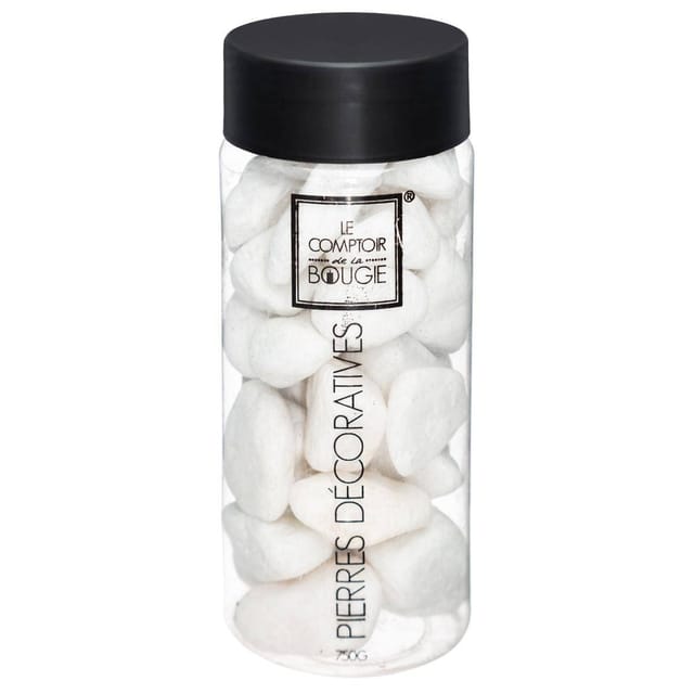 EDM - Deko-Steine - groß - Keramik - weiß - 750g - Atmosphera créateur d'intérieur