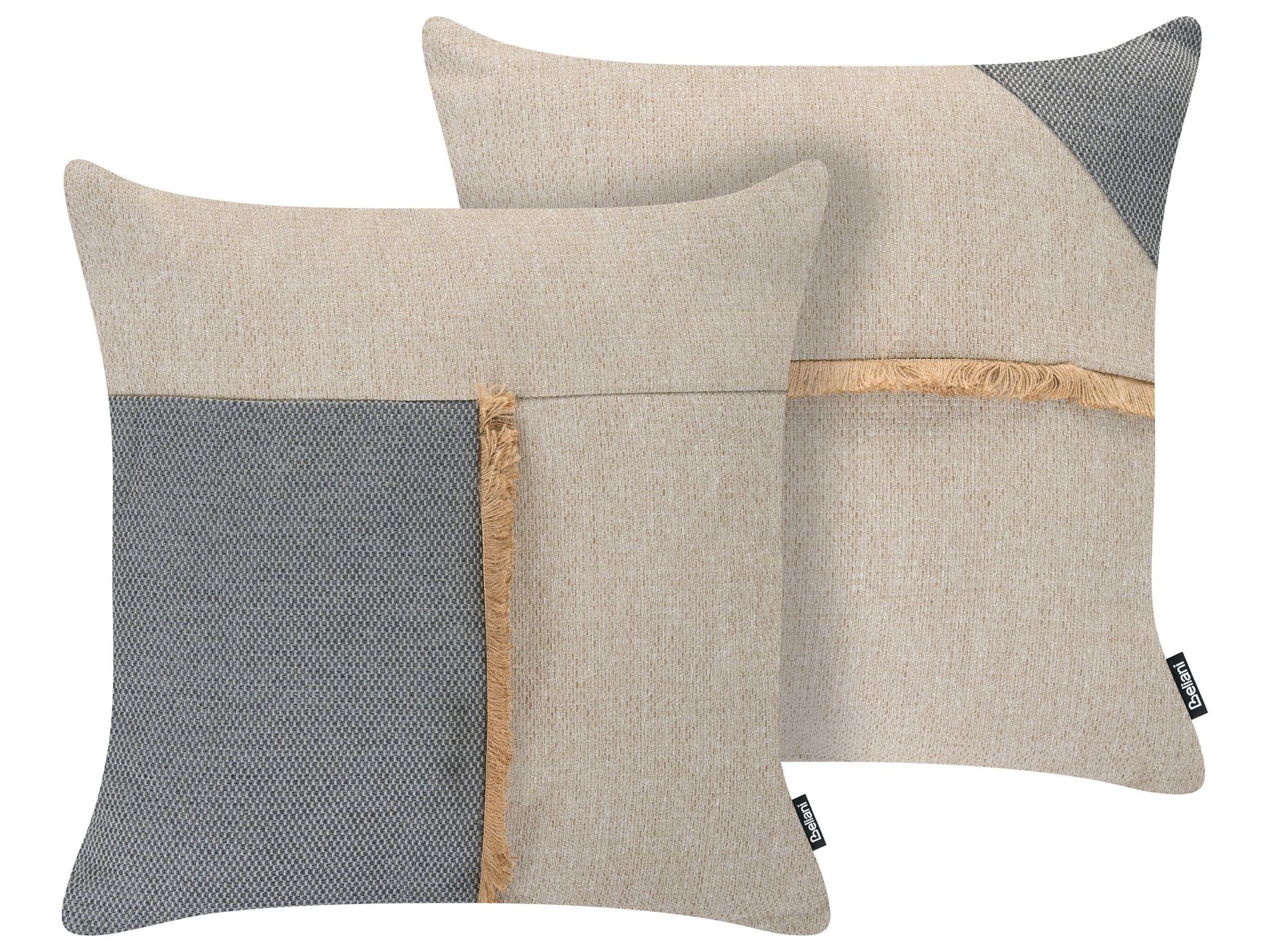 Gartenkissen 2er Set Caryota Ohne Muster 45 X 45 Cm Beige