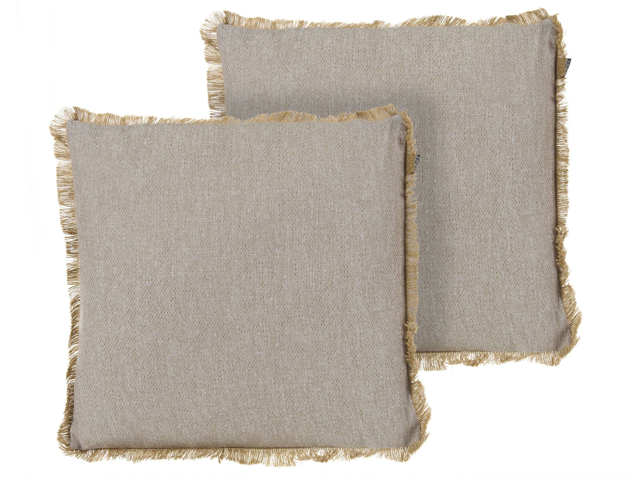 Gartenkissen 2er Set Castanea Ohne Muster 45 X 45 Cm Beige