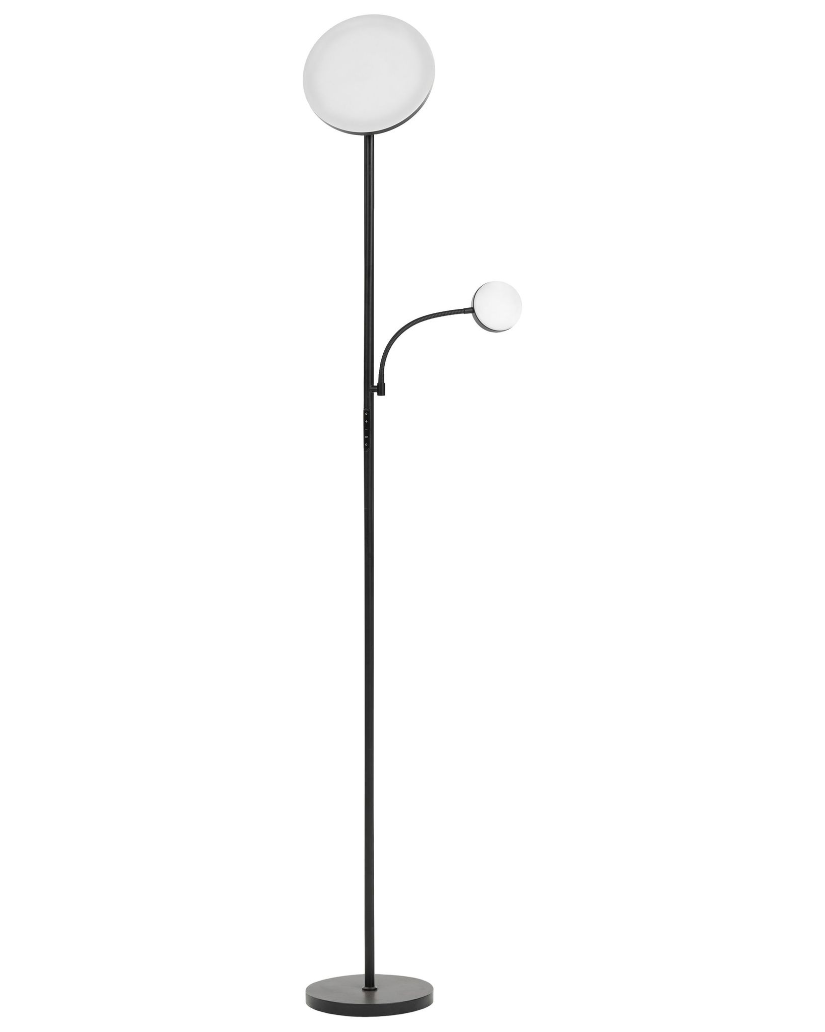 Led Stehlampe Eskalde Mit Fernbedienung Mit Dimmer Metall Schwarz