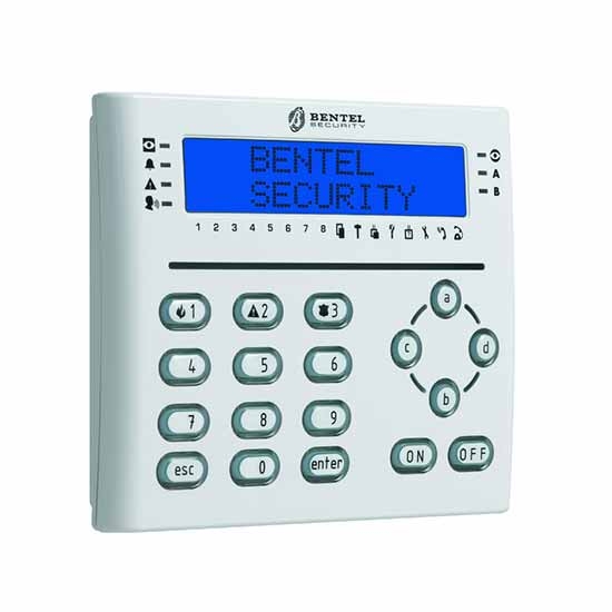Bentel Absoluta T-white Lcd-tastatur Mit Näherungsleser Und I/o-terminals