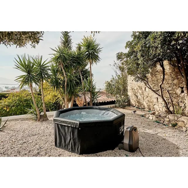 France Sauna - Spa Netspa Semi-Rigid Octogonal Octopus 4+2 Places - Portable Heating/Filtration - Volume 1000l 193x73cm - Modèle 2022