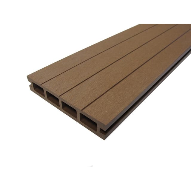 Qualita Terrassendiele aus Wabenverbundholz L 360 cm / B 14 cm / Dicke 2,5 cm – Farbe – Terrakotta, Dicke – 25 mm, Breite – 14 cm, Länge – 360 cm,
