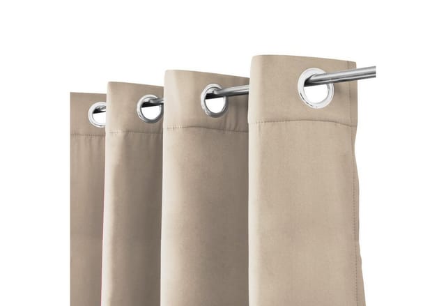 2er Set Ösenschal Amelie Luna thermo 140x245 cm Creme